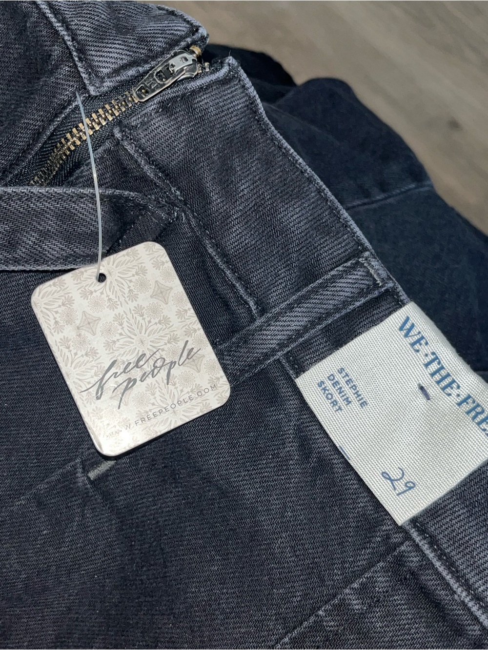 Free People: We The Free Stephie Denim Jean Skort - Picture 6 of 13